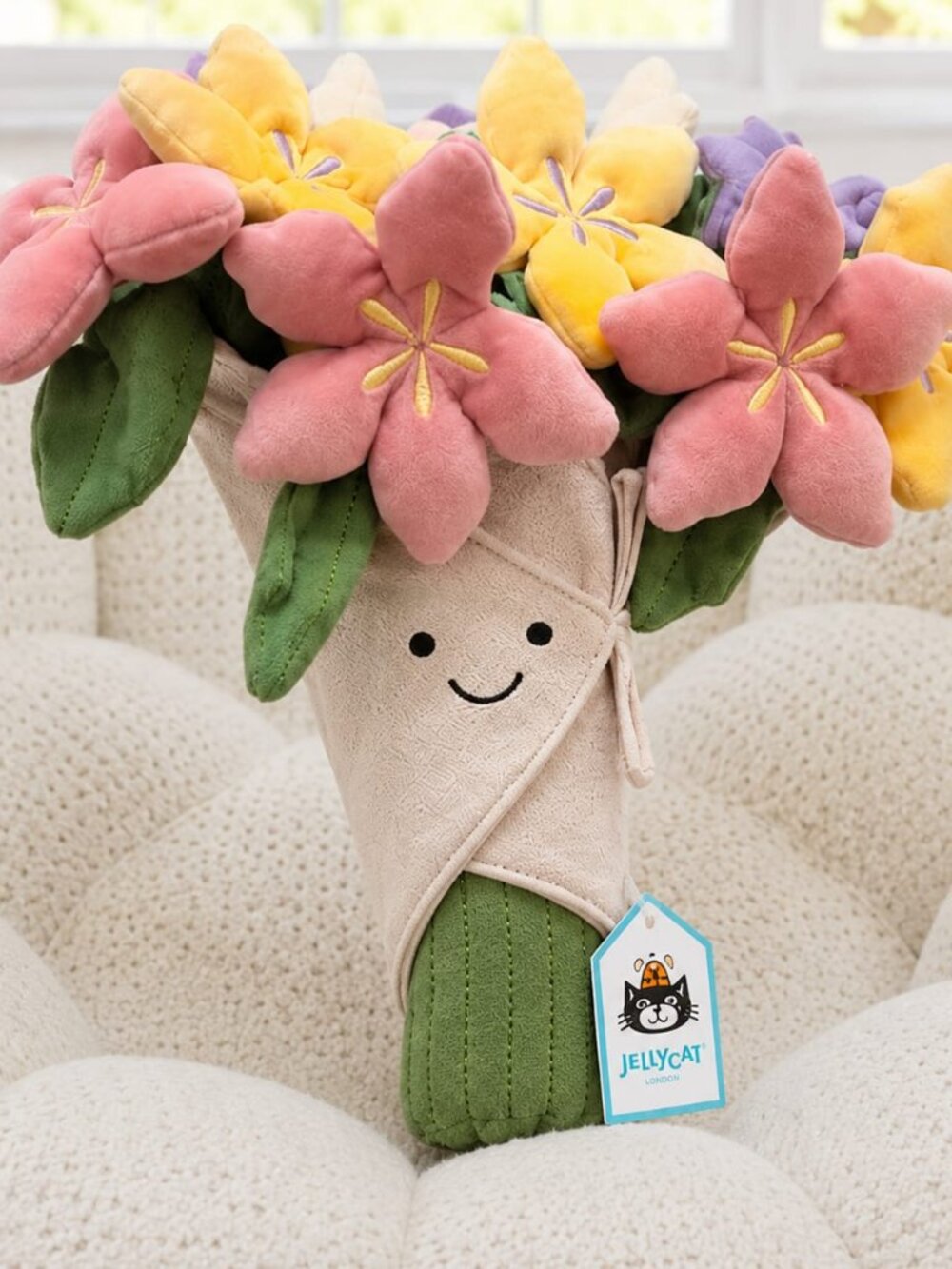 Jellycat Amuseables Flower Bouquet Plush w/ Dust Bag NWT